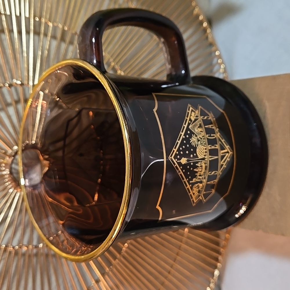 Vintage Culver Las Vegas Elegant Brown and Gold Mug